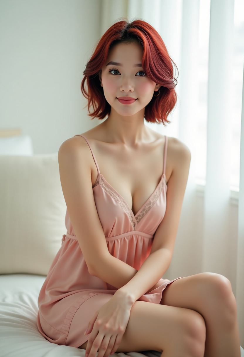 她很漂亮